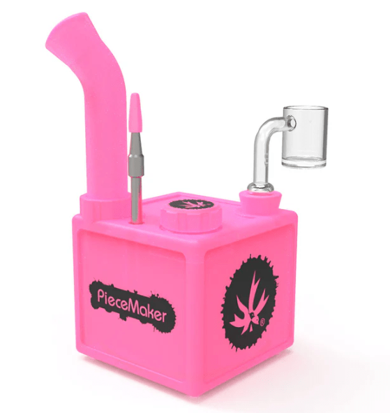 PieceMaker Kube Silicone Dab Rig - Plumes