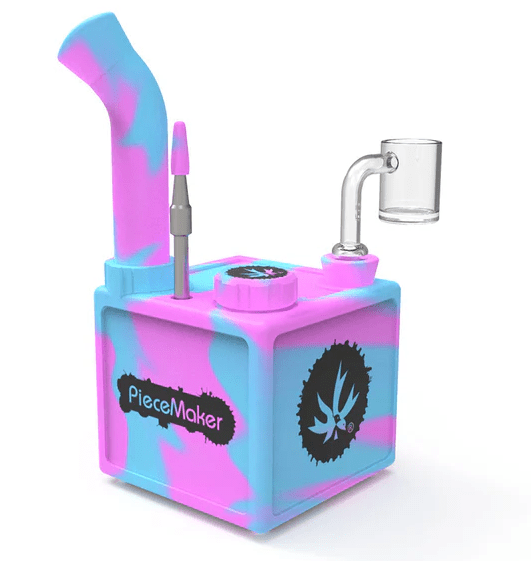 PieceMaker Kube Silicone Dab Rig - Plumes
