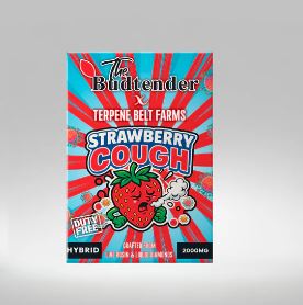 Budtender Liquid Diamonds Strawberry Cough 2ml Vape - Plumes