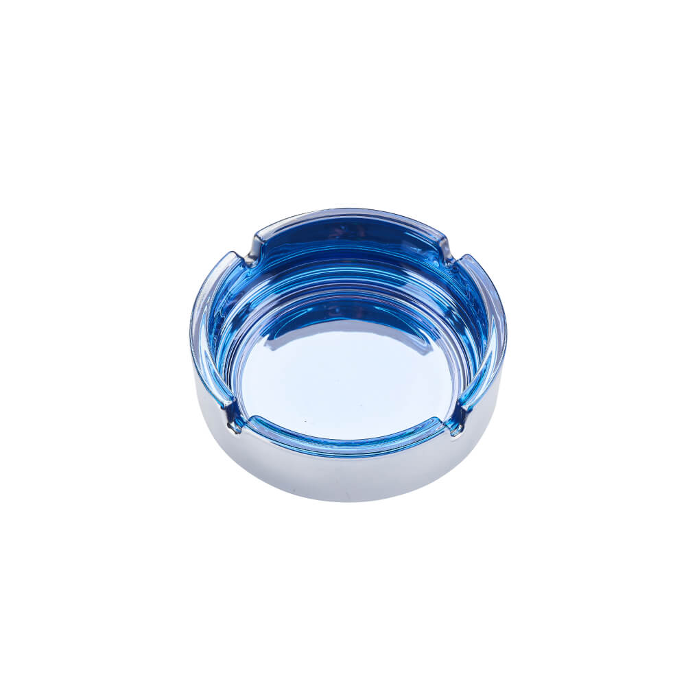 Champ High Round Colorful Glass Ashtray