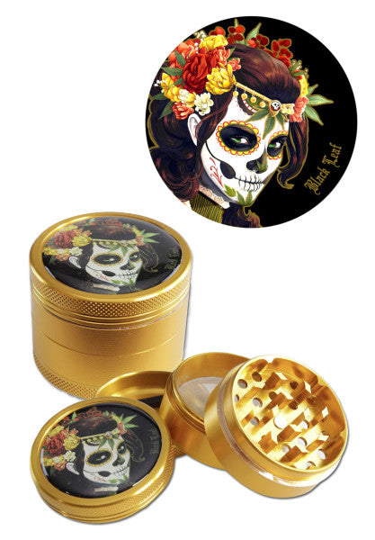 Black Leaf Mexican Skull Grinder