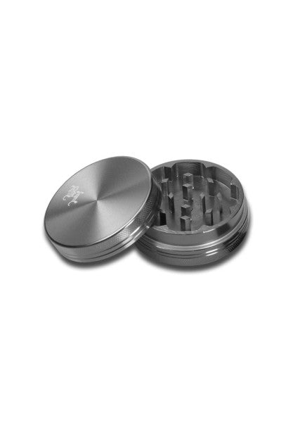 Black Leaf 2 Part Aluminum Grinder - Plumes