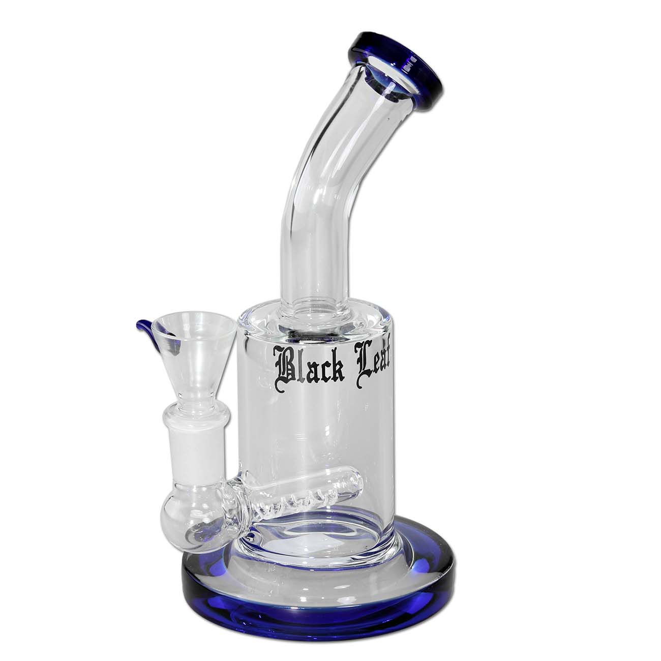 Black Leaf Bubbler with Inline Slit Diffuser 18.5cm