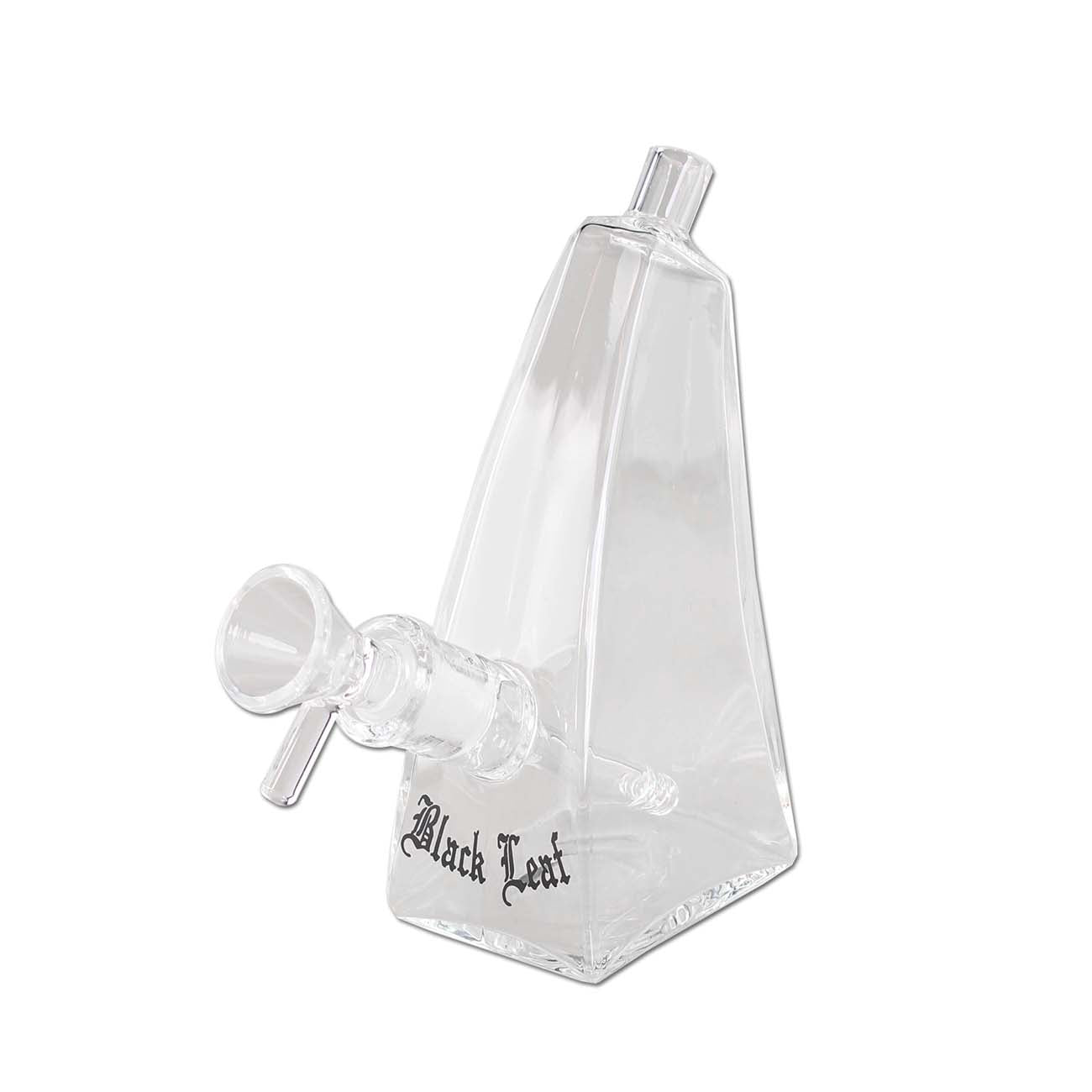 Black Leaf Mini Glass Bong - Plumes