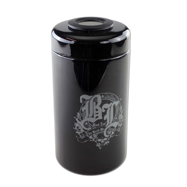 Black Leaf | Violet Thermo Glass Jar With Hygrometer