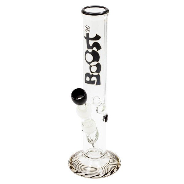 Boost Cane Glass Bong ~38cm - Plumes