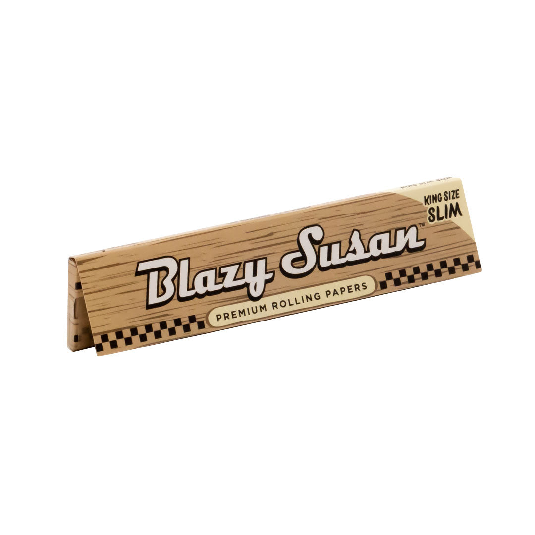 Blazy Susan Brown Unbleached King Size Slim Rolling Papers