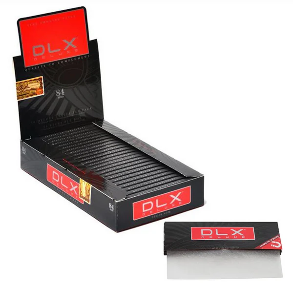 DLX Ultra Fine 84mm Rolling Papers – Single | 24 Pack