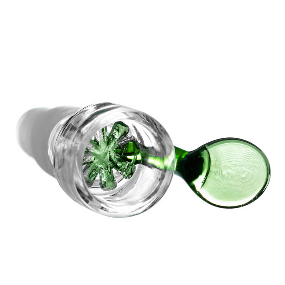 Urban Crew Green Bong Glass Bowl Holder with Screen Dual Size 14mm and 18mm