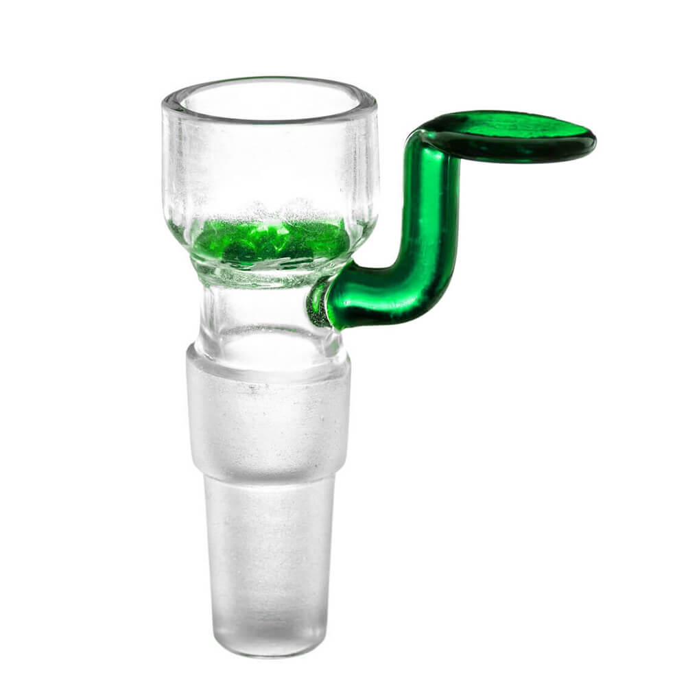 Urban Crew Green Bong Glass Bowl Holder with Screen Dual Size 14mm and 18mm