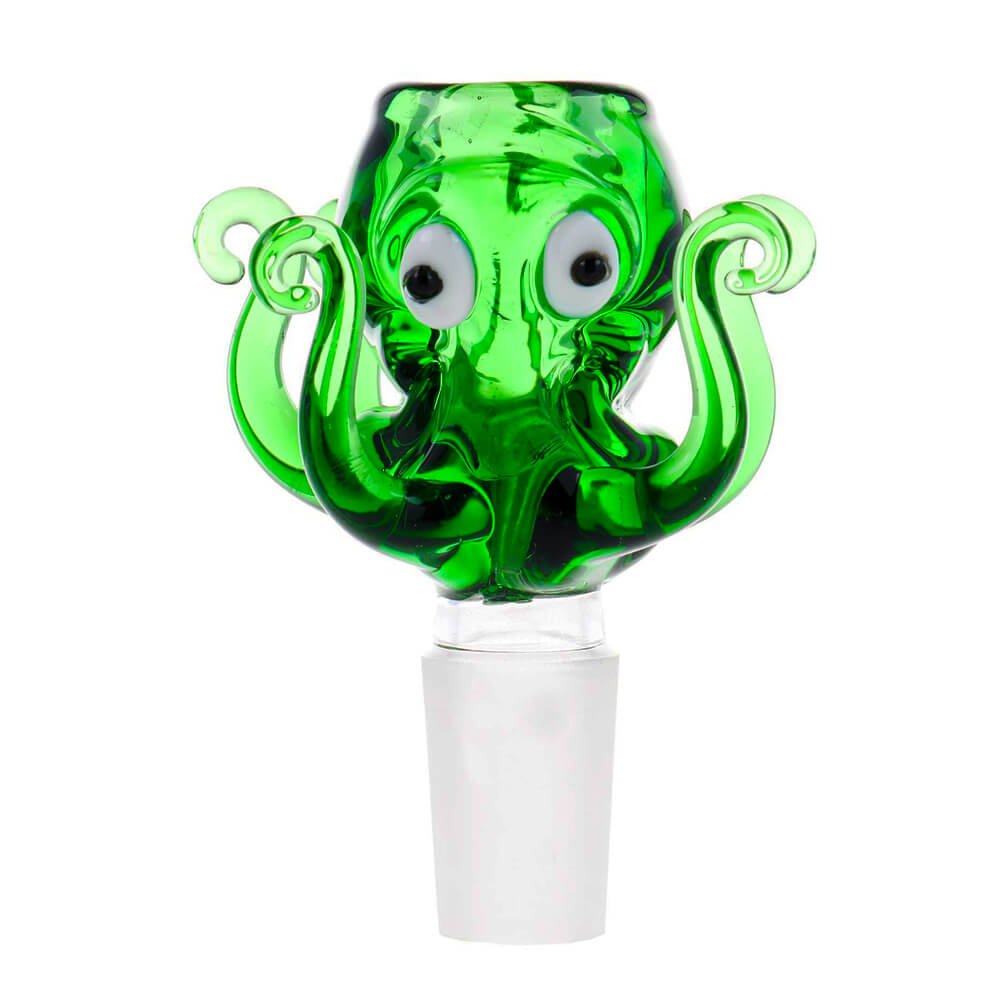 Urban Crew Green Octopus Bong Glass Bowl 18mm