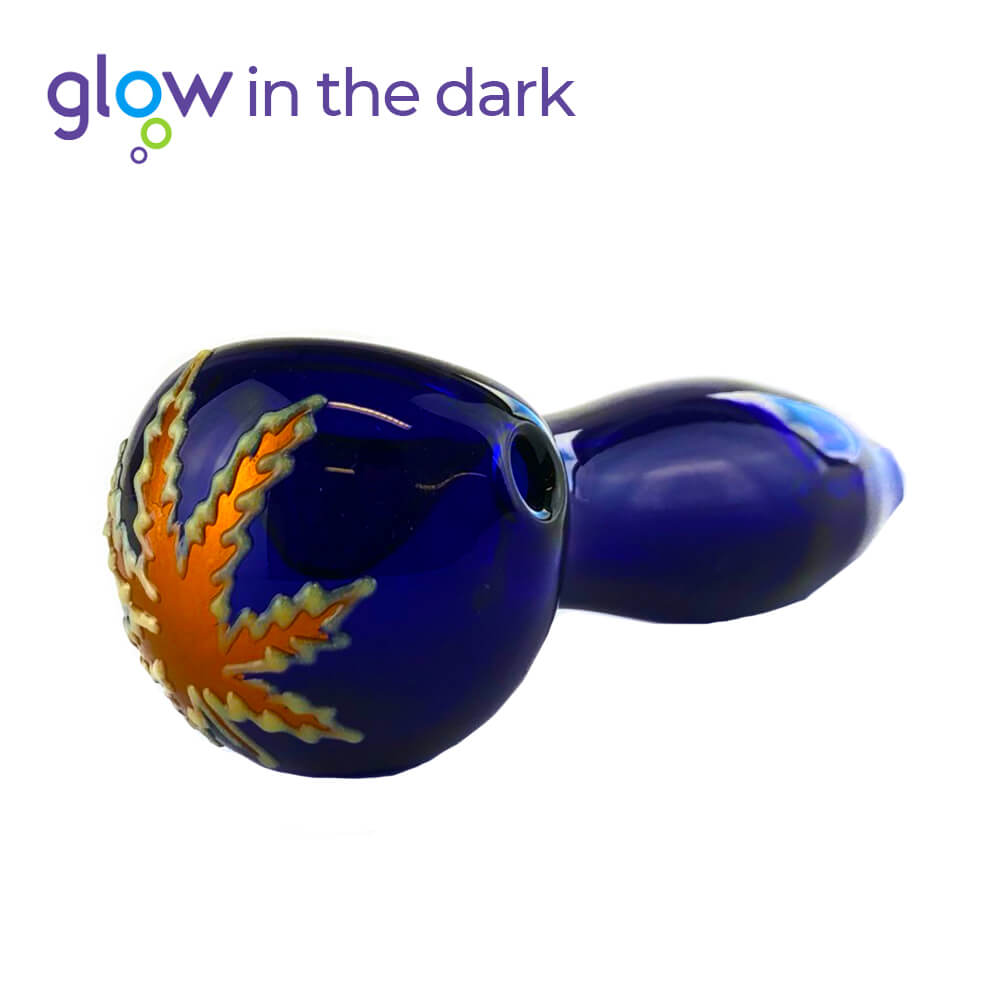 Urban Crew Blue Glass Pipe Glow in The Dark 10cm