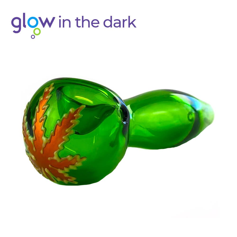 Urban Crew Green Glass Pipe Glow in The Dark 10cm