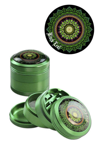 Black Leaf Mandala Grinder