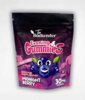 The Budtender Evening Gummies - 40G - Midnight Berry - Plumes