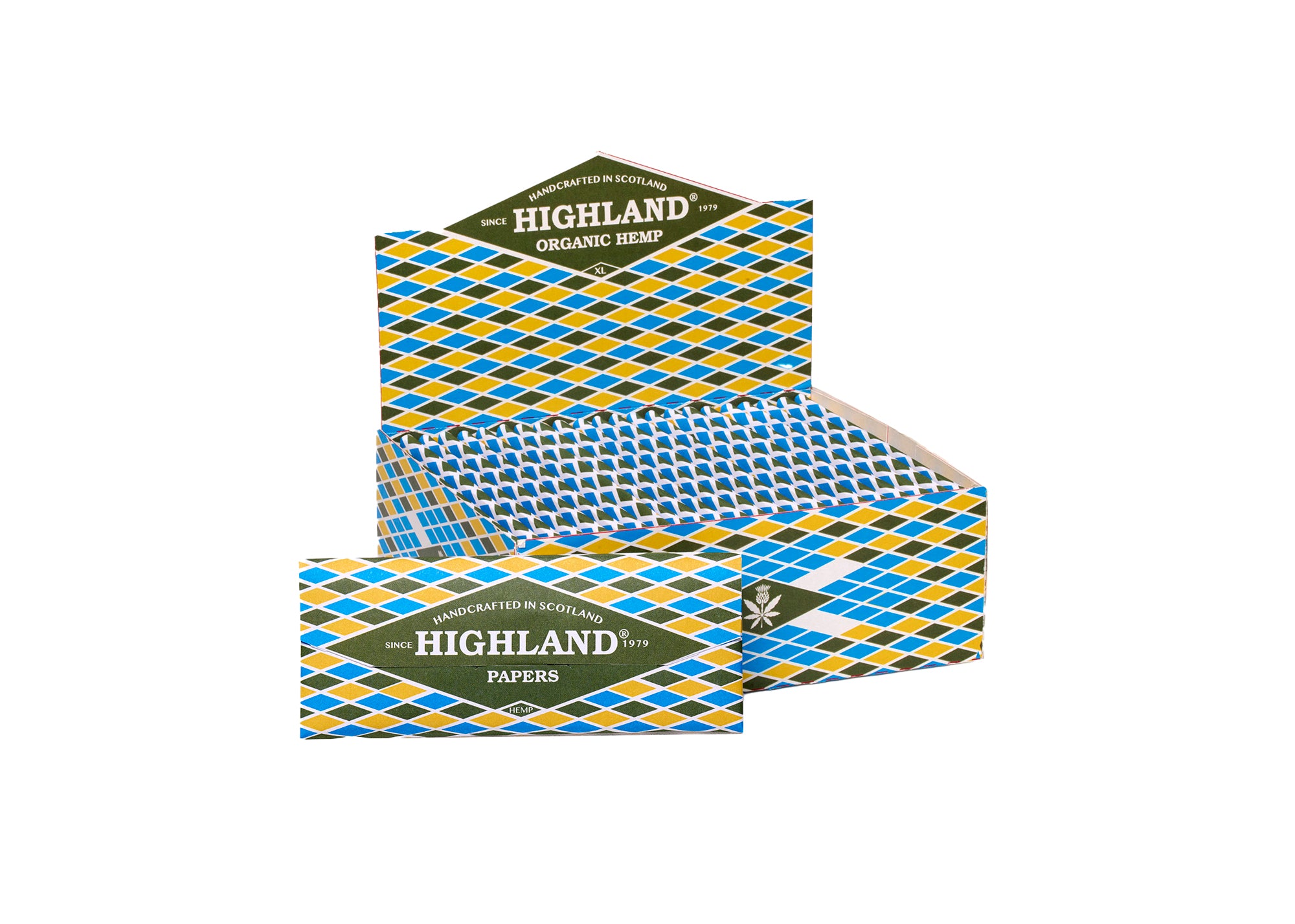 Highland Organic Hemp XL 125mm Rolling Papers