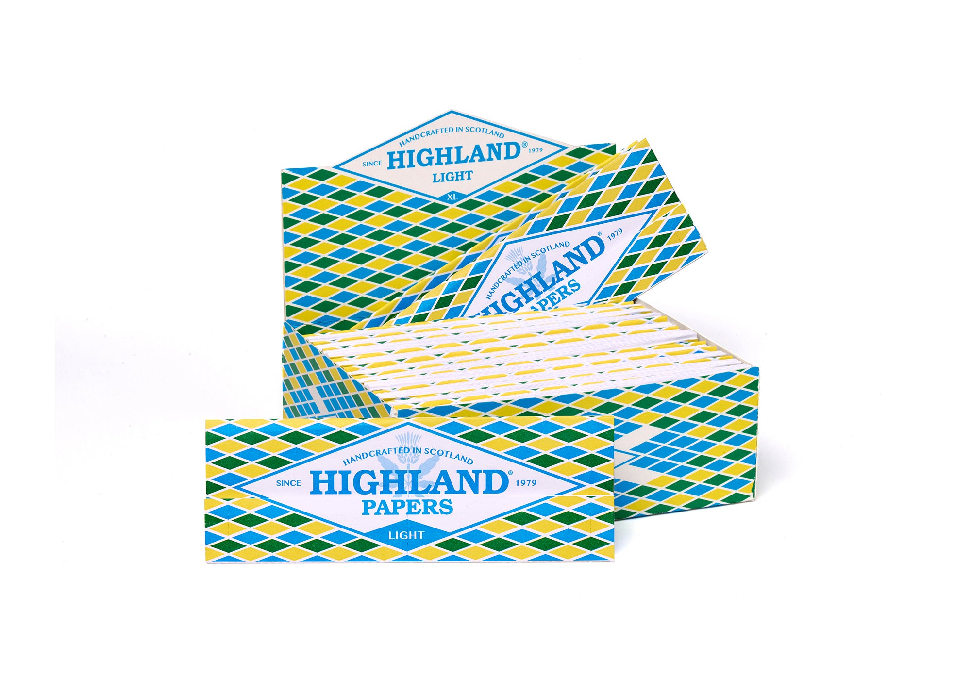 Highland Light Thin King Size Rolling Papers + Tips