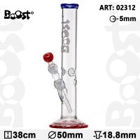 Boost Cane Glass Bong Red 38cm