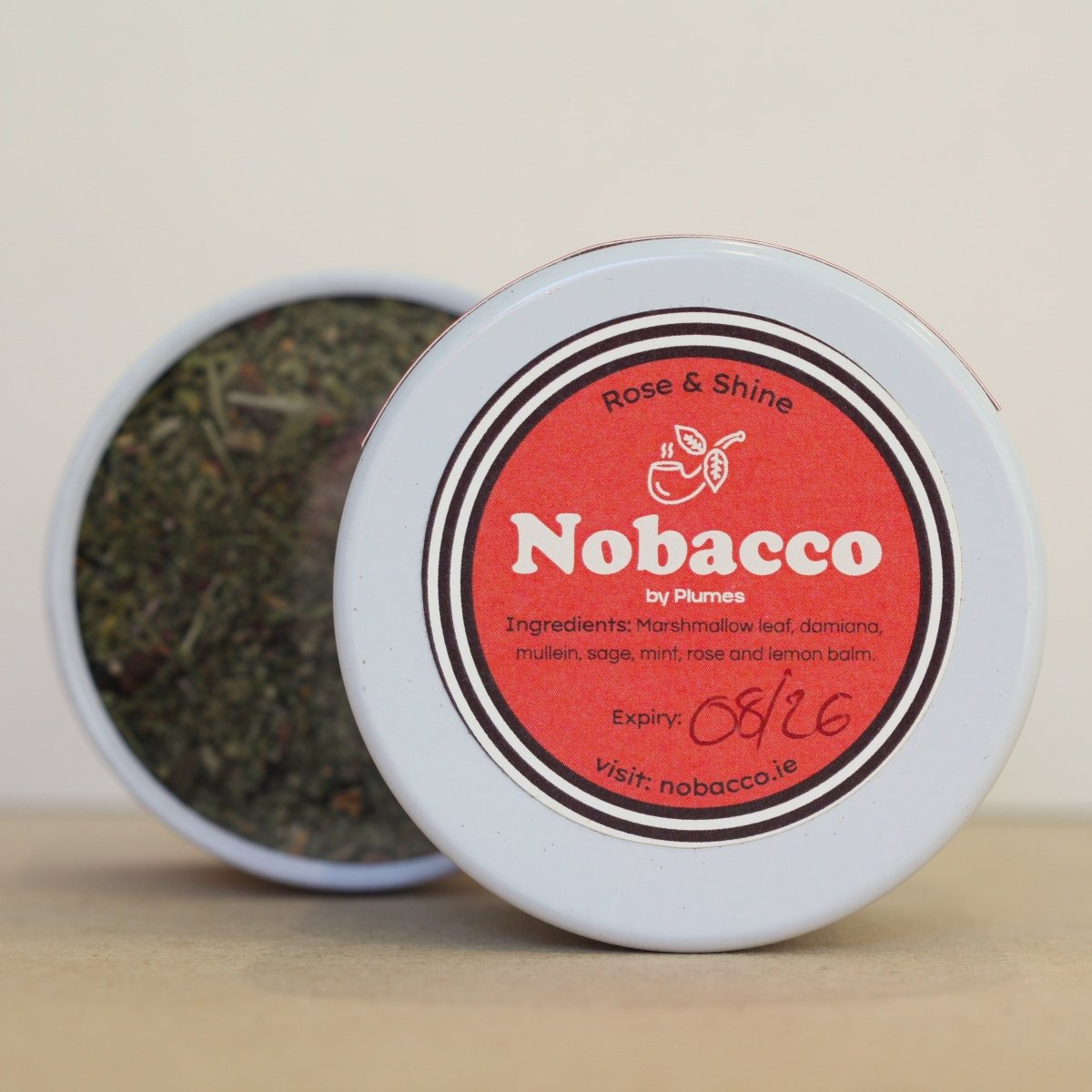 Plumes Nobacco Rose & Shine Herbal Smoking Blend - Plumes