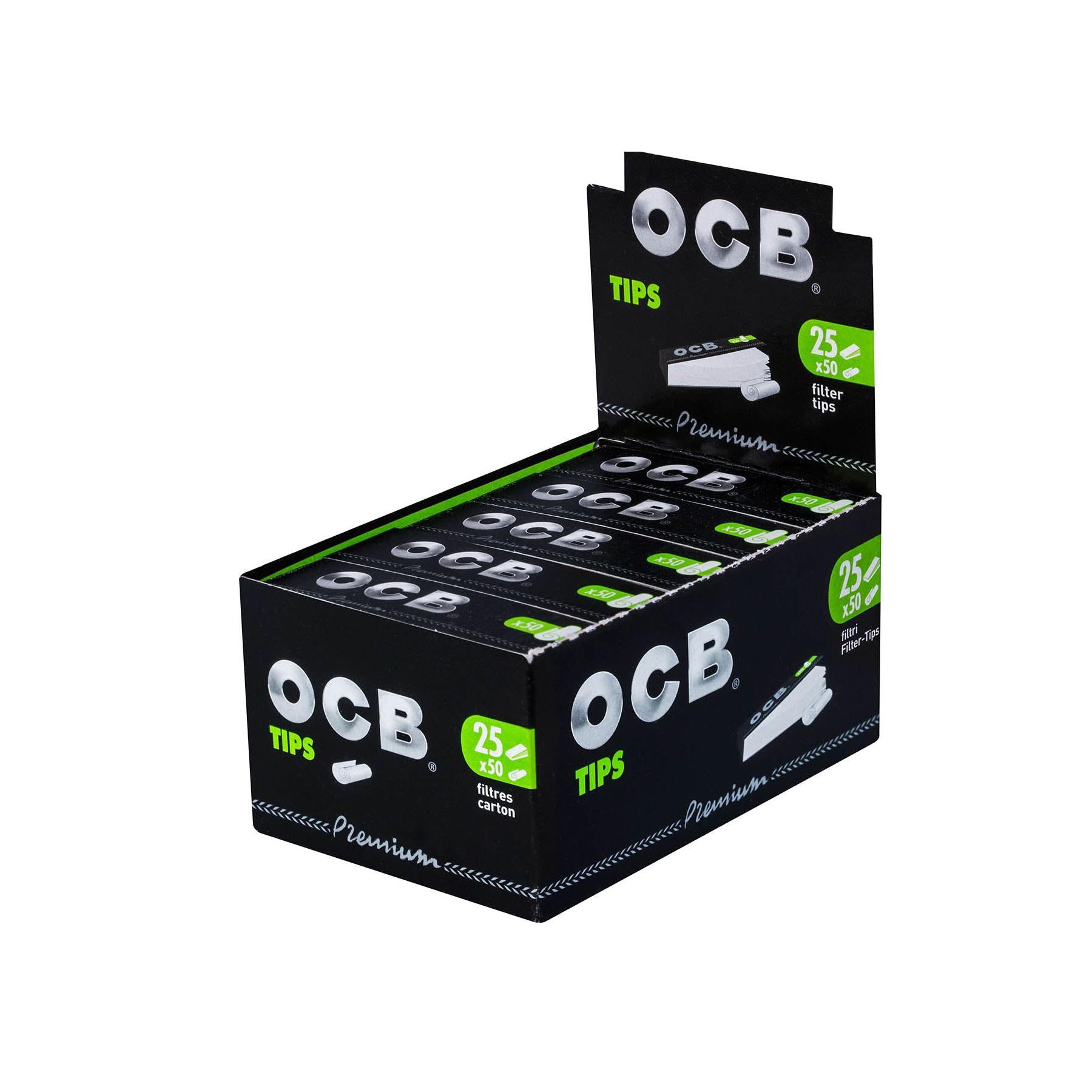 OCB Filter Tips Perforated (25 Packs)