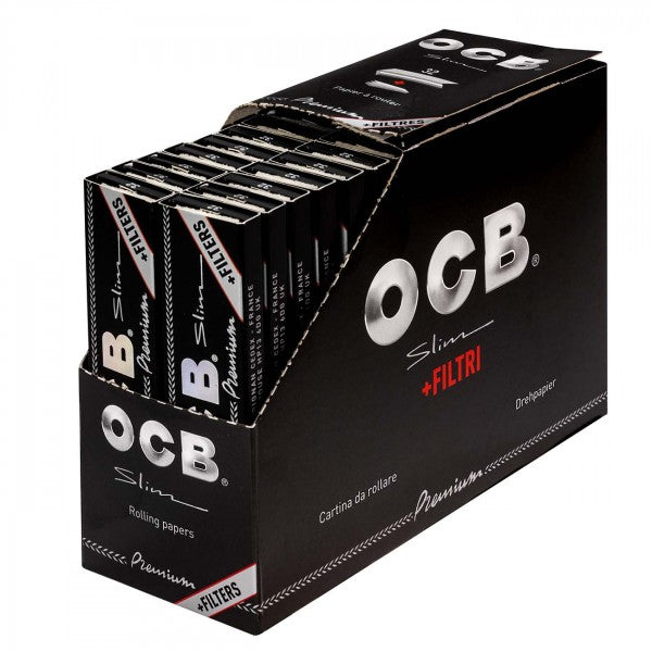 OCB Premium King Size Slim Rolling Papers + Tips