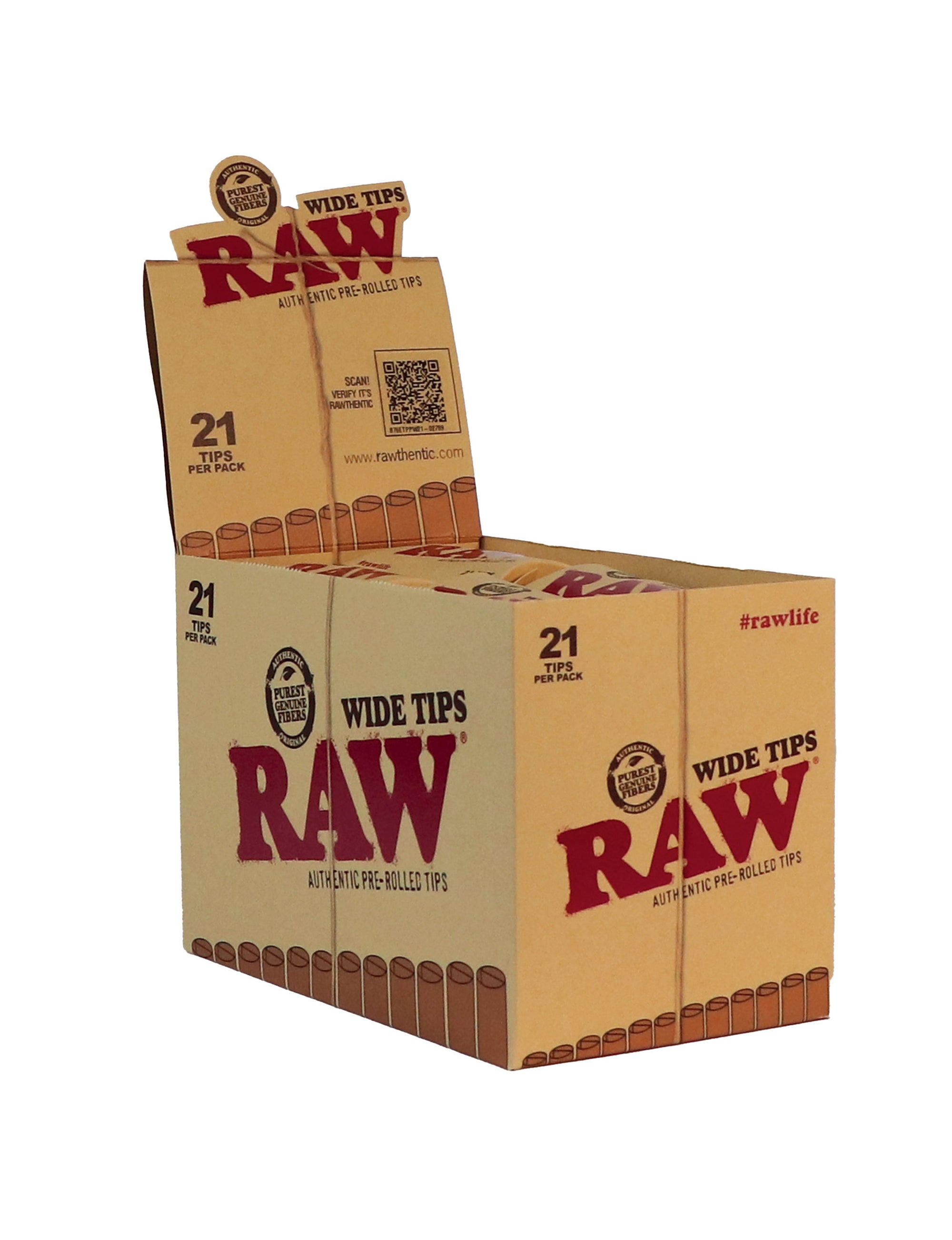 RAW Pre-Rolled Wide Tips