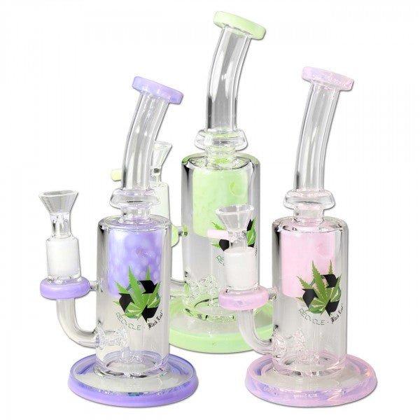 Black Leaf Recycle Keg Percolator Bubbler 17cm - Plumes