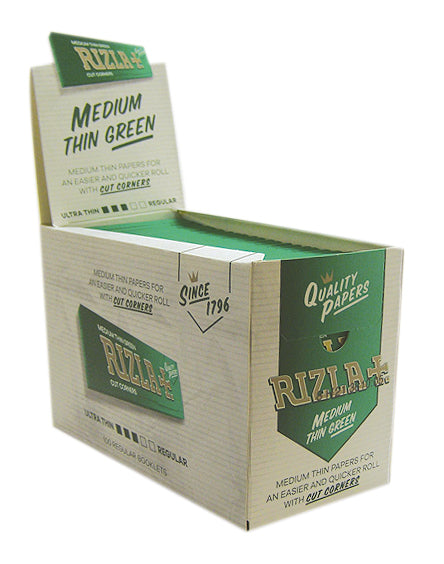 Rizla Green Regular Single Wide Rolling Papers
