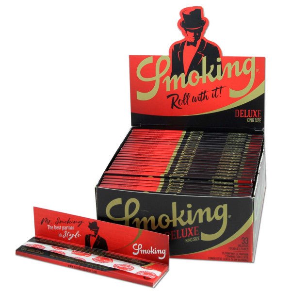 Smoking Green Deluxe Ultra Thin King Size Rolling Papers – Single - Plumes